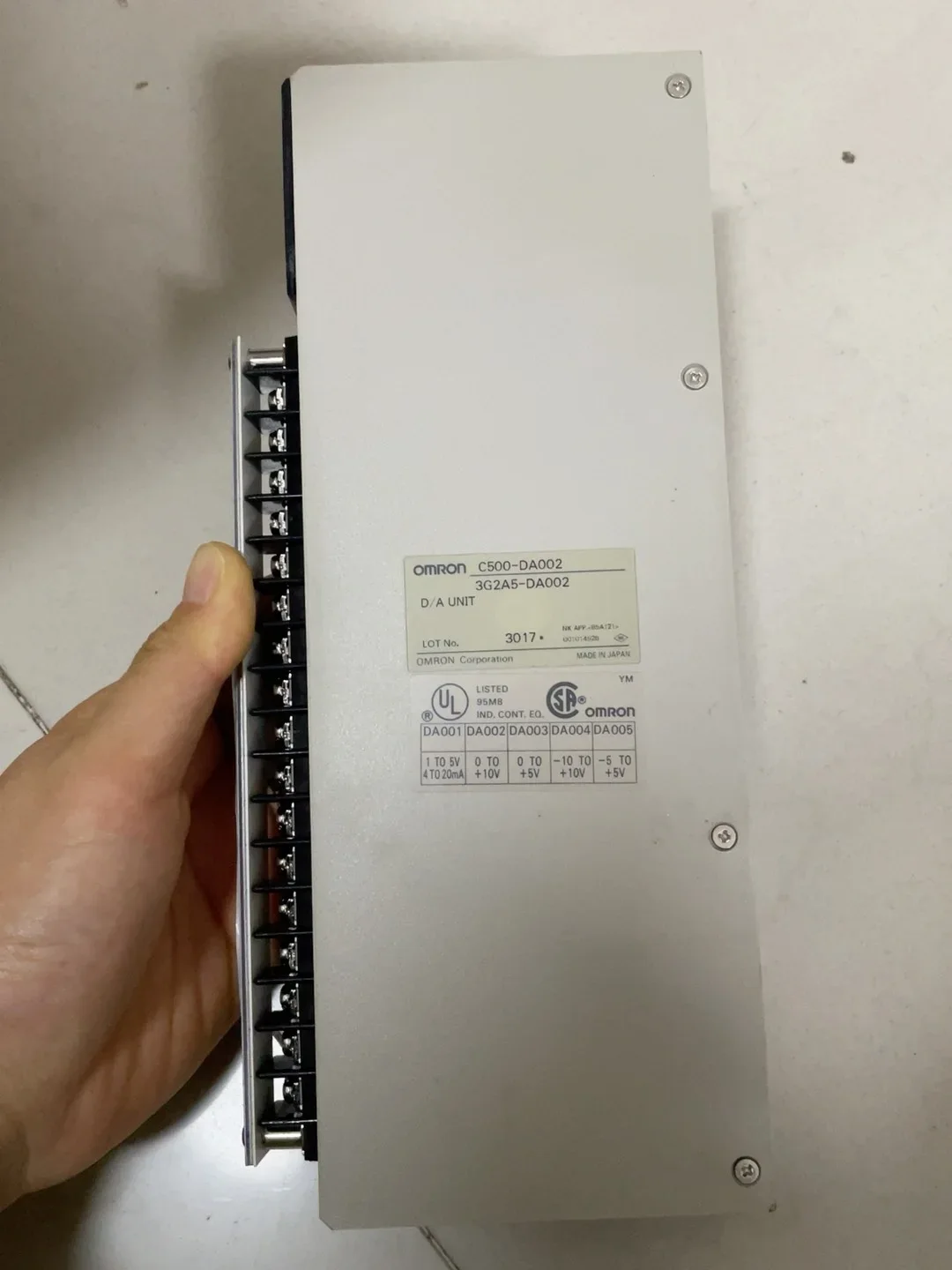 Omron C500-DA002 Industrial Automation Component product photo 1