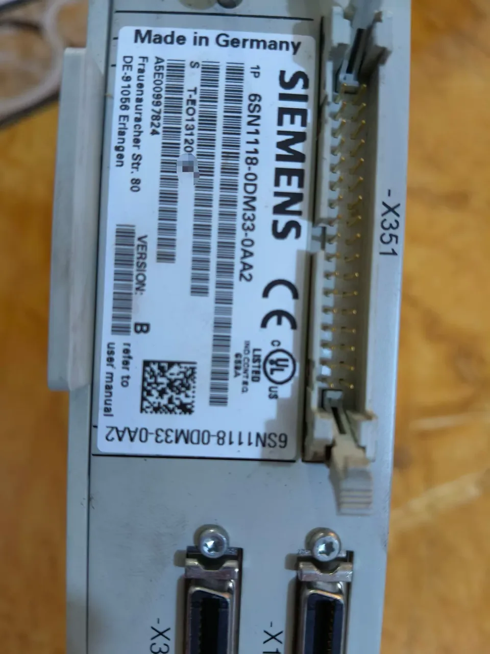 Siemens 6SN1118-0DM33-0AA2 Motor & Drive Component product photo 1