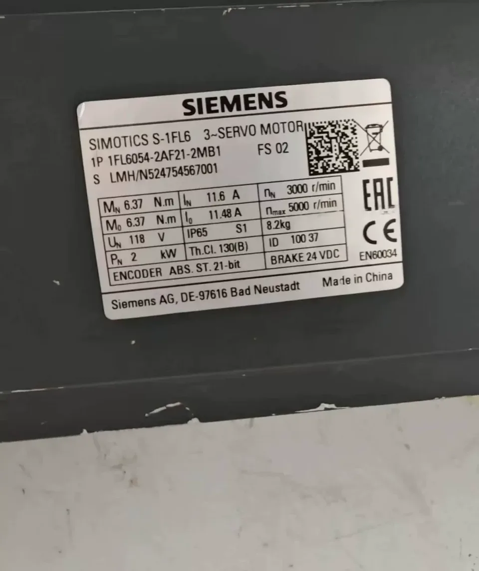 Siemens 1FL6054-2AF21-2MB1 Motor & Drive Component product photo 1