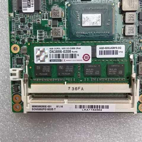 Advantech / 研华 SOM-5892 Rev.A1 / 19C6589201 Industrial Automation Component product photo 3