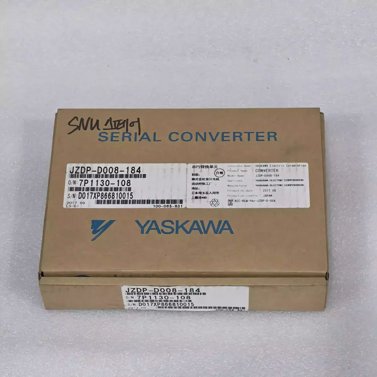 Yaskawa JZDP-D008-184 Industrial Automation Component product photo 1