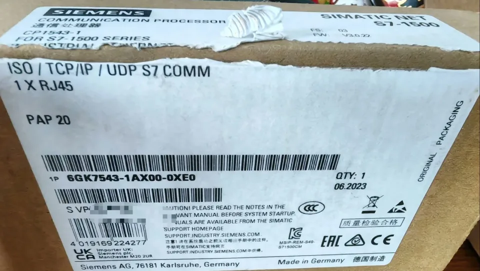 Siemens 6GK7543-1AX00-0XE0 Industrial Automation Component product photo 1