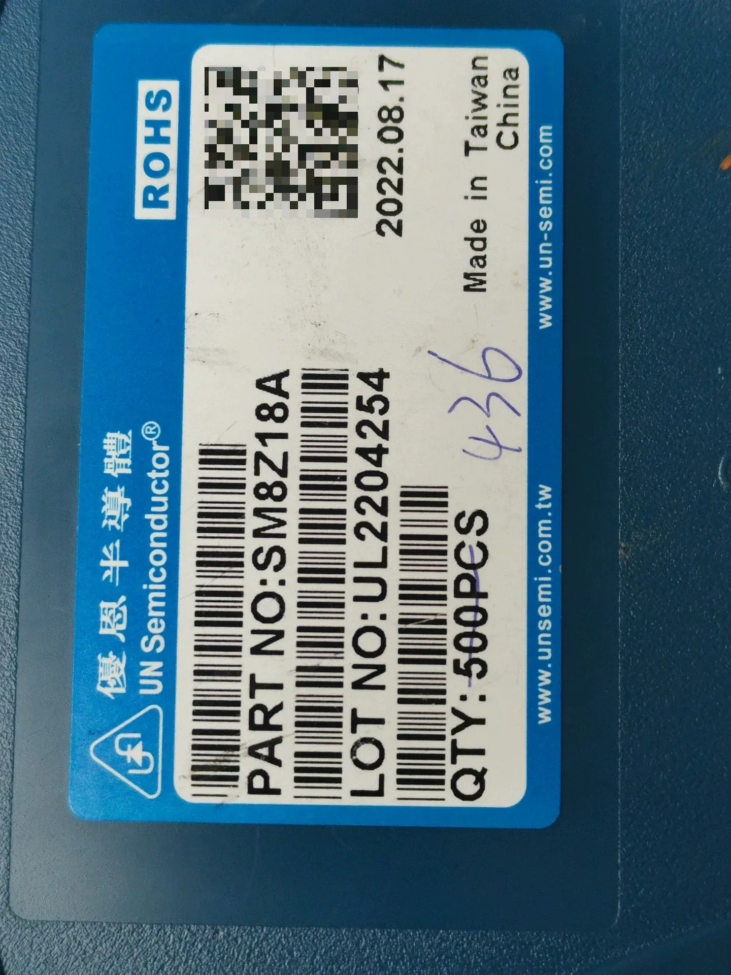 UN Semiconductor SM8Z18A Industrial Automation Component product photo 1