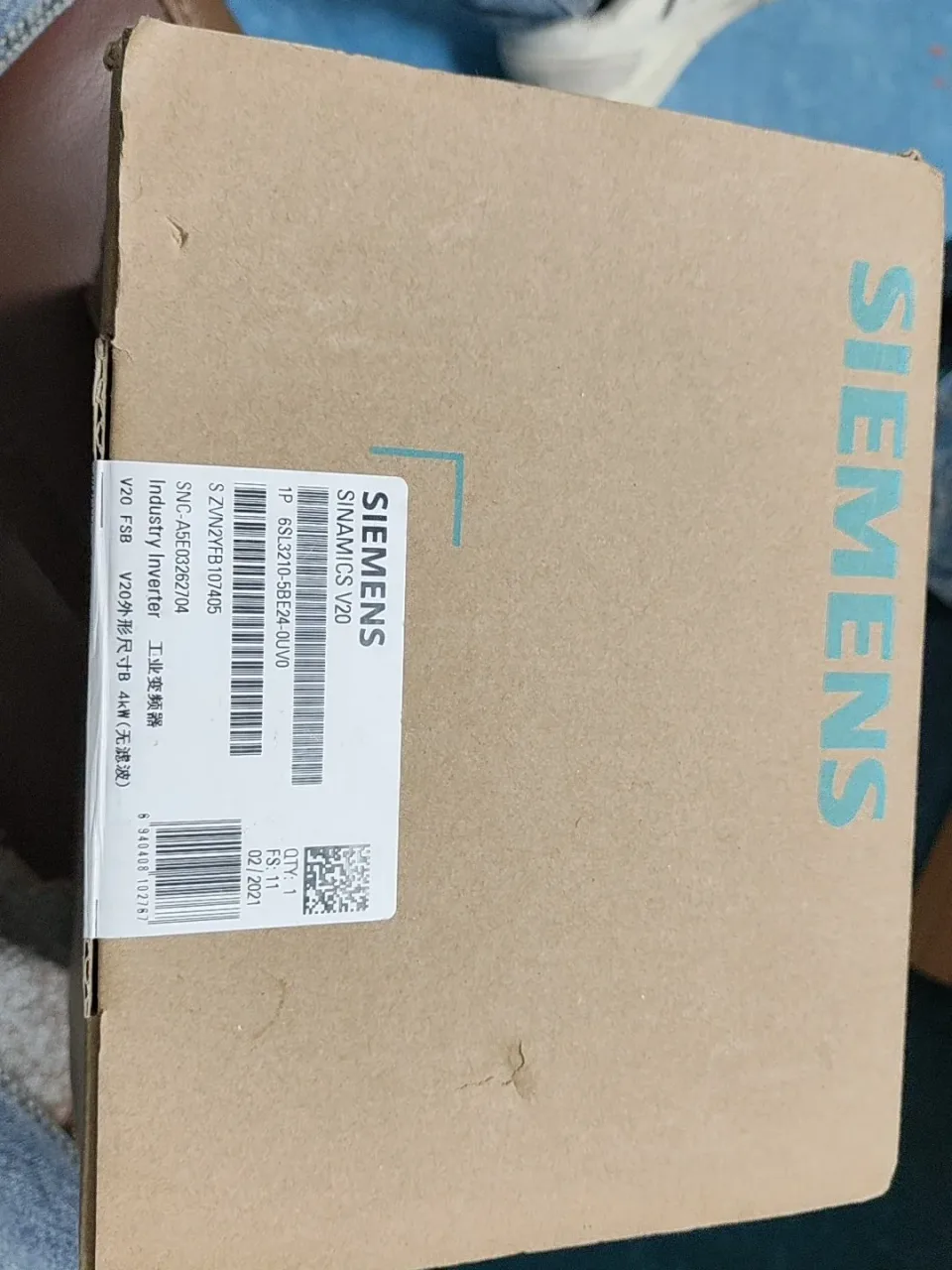 Siemens 6SL3210-5BE24-0UV0 Motor & Drive Component product photo 1