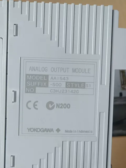 Yokogawa AAI543-S00 S1 Industrial Automation Component product photo 3