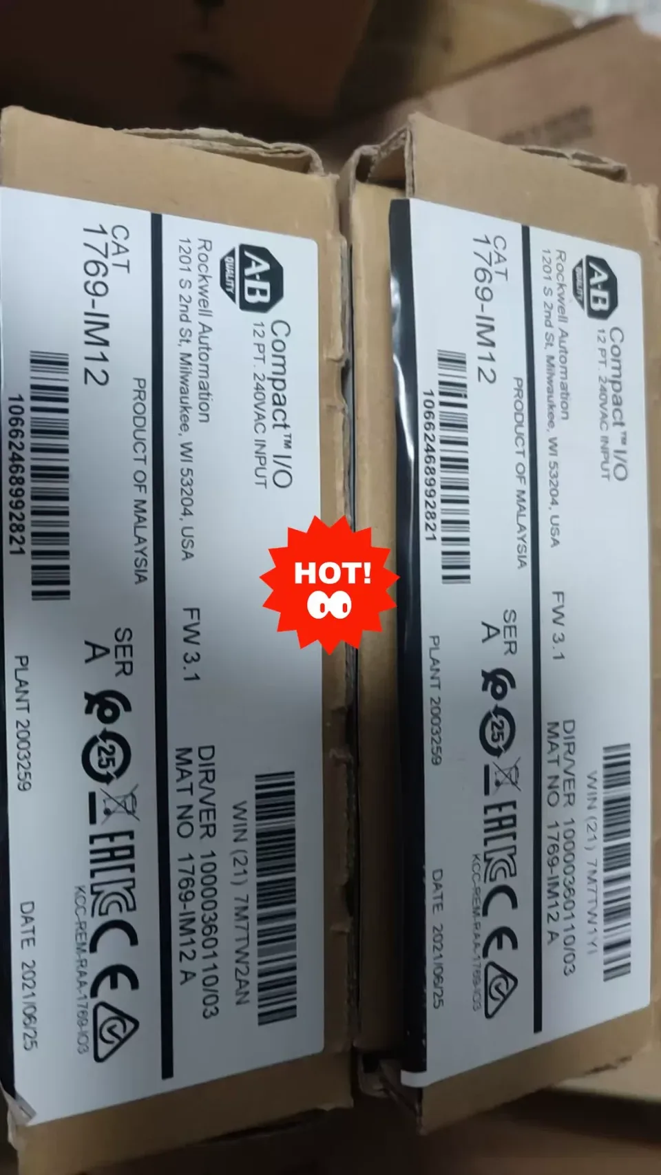 Allen-Bradley 1769-IM12 I/O Module product photo 1