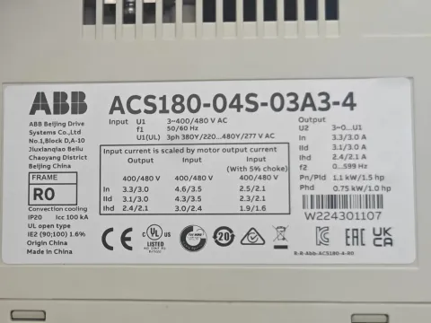 ABB ACS180-04S-03A3-4 Motor & Drive Component product photo 3