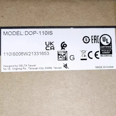 Delta / 台达 DOP-110IS Industrial Automation Component product photo 1