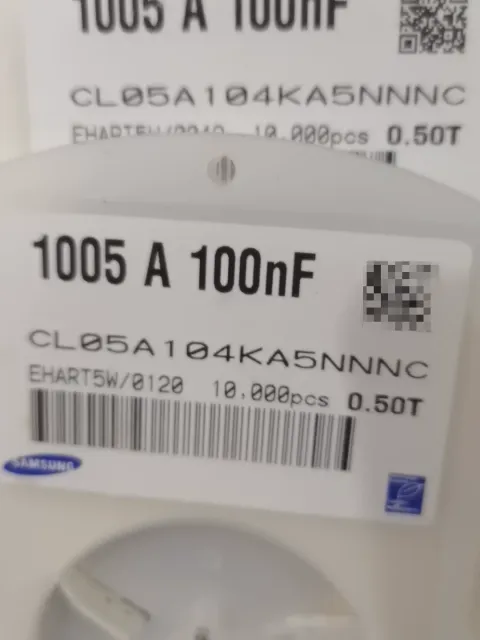 Samsung Electro-Mechanics CL05A104KA5NNNC Industrial Automation Component product photo 1