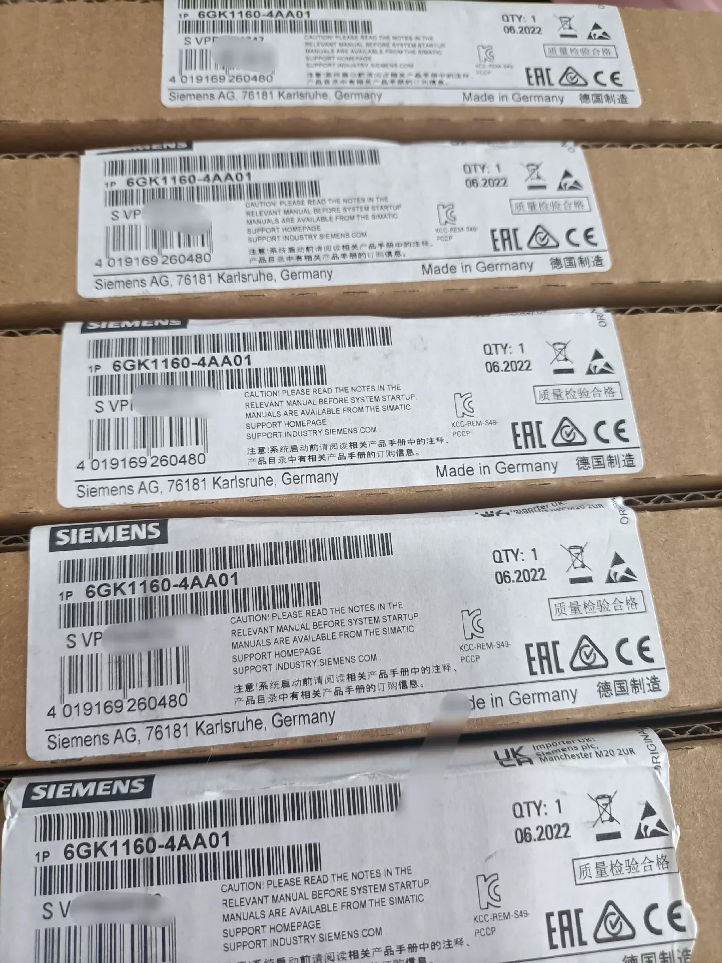 Siemens 6GK1160-4AA01 Industrial Automation Component — product photo 1 of 2