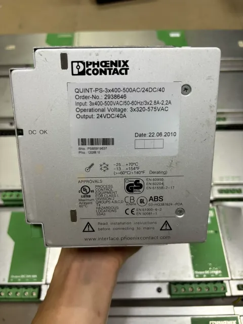 Phoenix Contact QUINT-PS-3x400-500AC/24DC/40 Power Electronics Module product photo 2