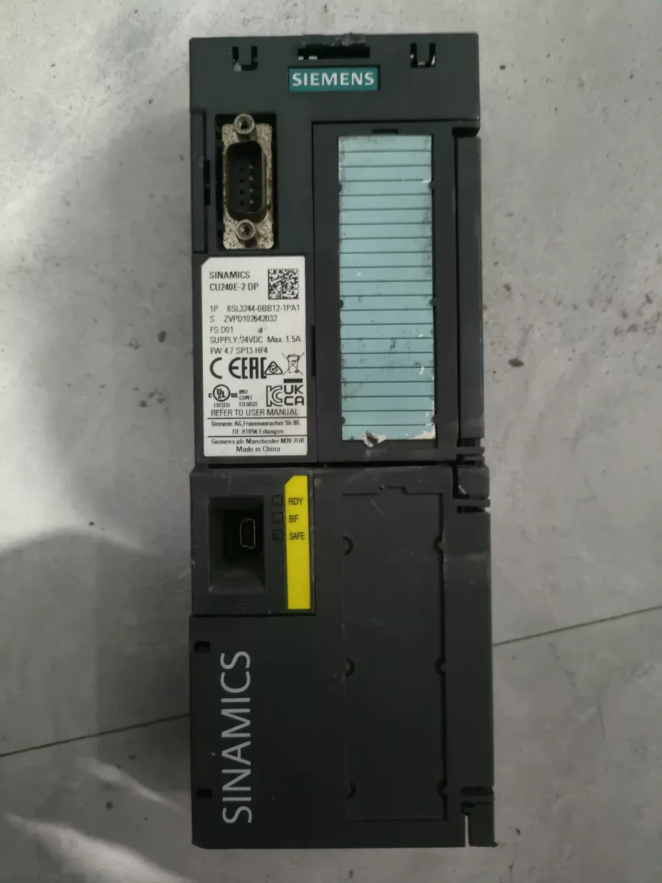 Siemens 6SL3244-0BB12-1PA1 Industrial Control Board — product photo 1 of 6