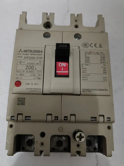 Mitsubishi Electric NF250-CW 200A 3P Industrial Automation Component product photo 4