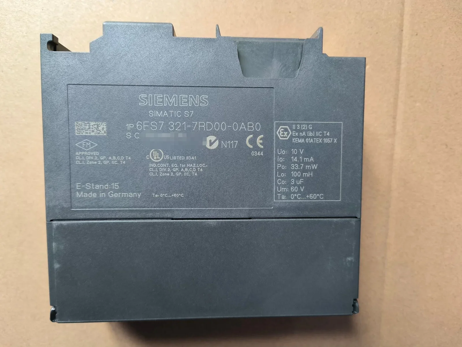 Siemens 6ES7 321-7RD00-0AB0 PLC Module product photo 1
