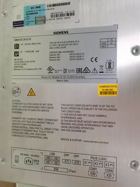 Siemens 6AV7241-3BB07-0FA2 Industrial Automation Component — product photo 2 of 5
