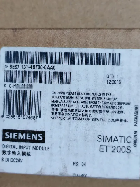 Siemens 6ES7131-4BF00-0AA0 Industrial Automation Component product photo 1
