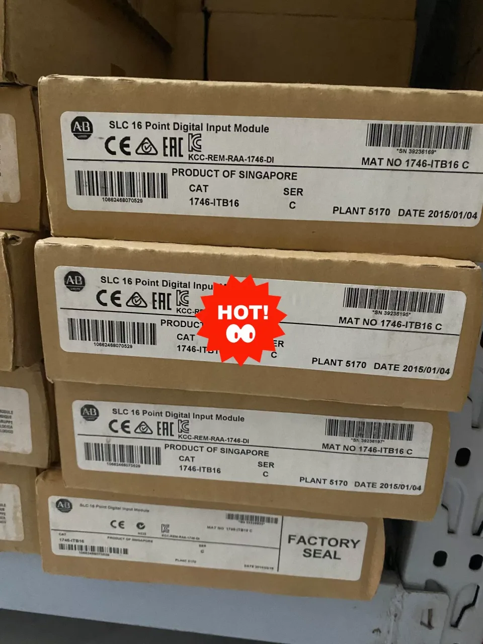 Allen-Bradley 1746-ITB16 PLC Module — product photo 1 of 2