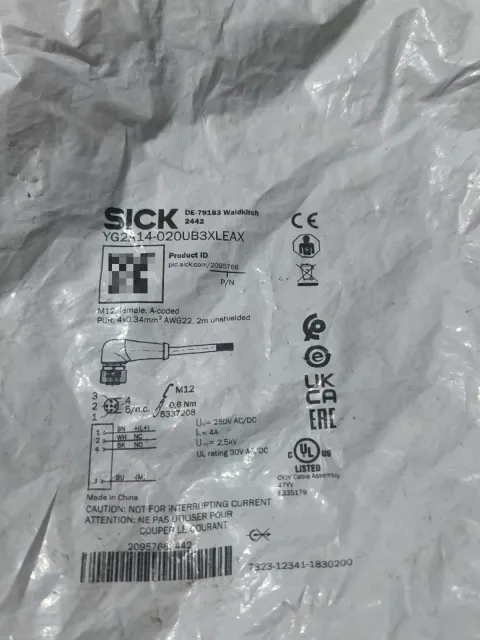 SICK YG2A14-020UB3XLEAX Industrial Sensor product photo 1