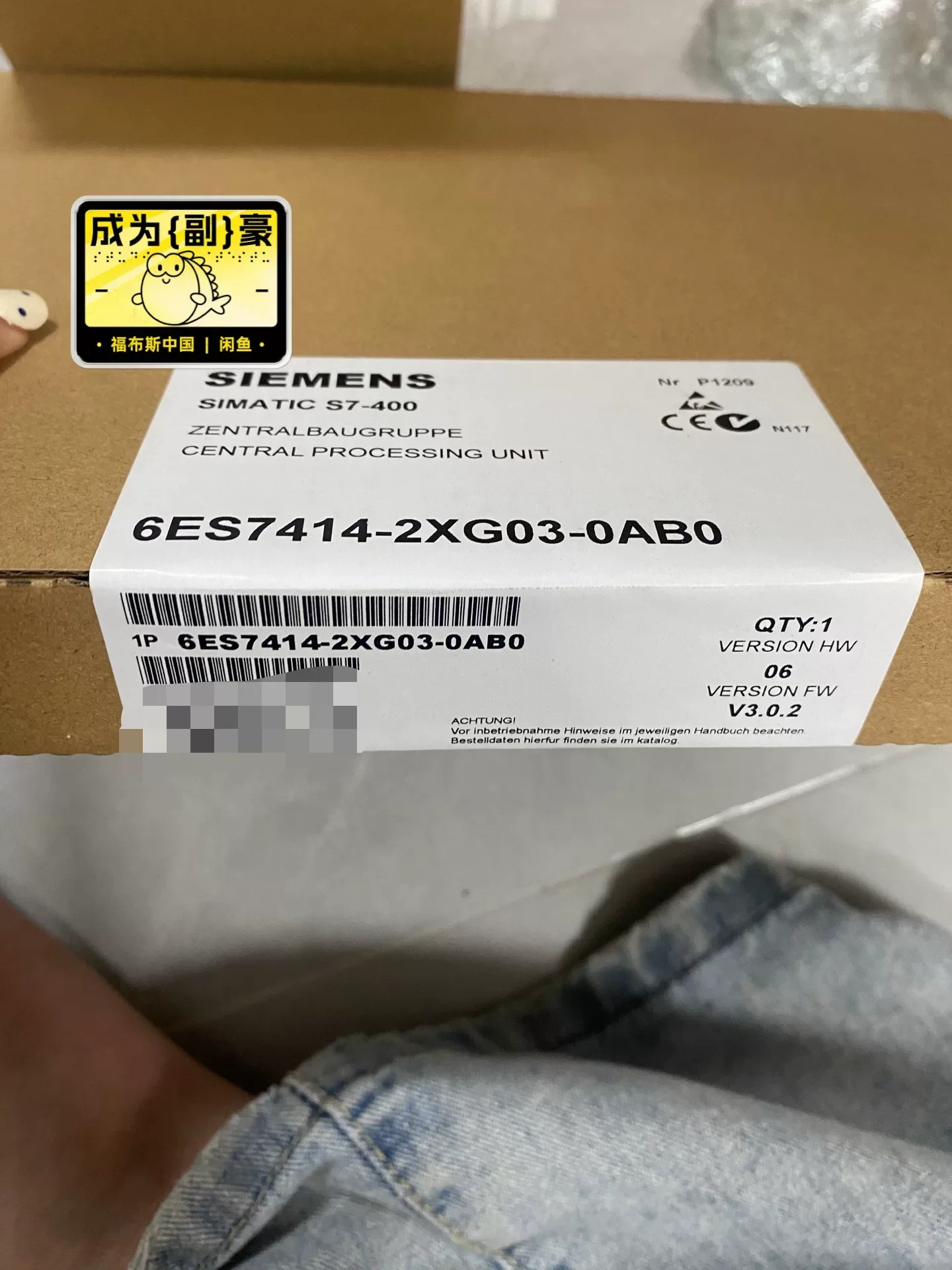 Siemens 6ES7414-2XG03-0AB0 Industrial Automation Component product photo 1