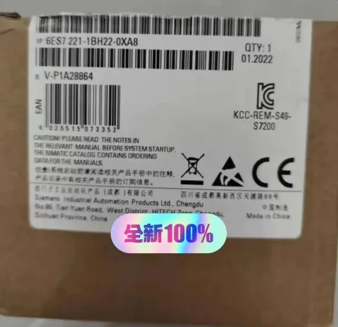 Siemens 6ES7 221-1BH22-0XA8 Industrial Automation Component product photo 1