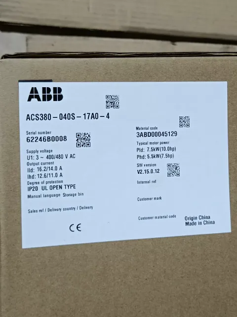 ABB ACS380-040S-17A0-4 Motor & Drive Component product photo 1