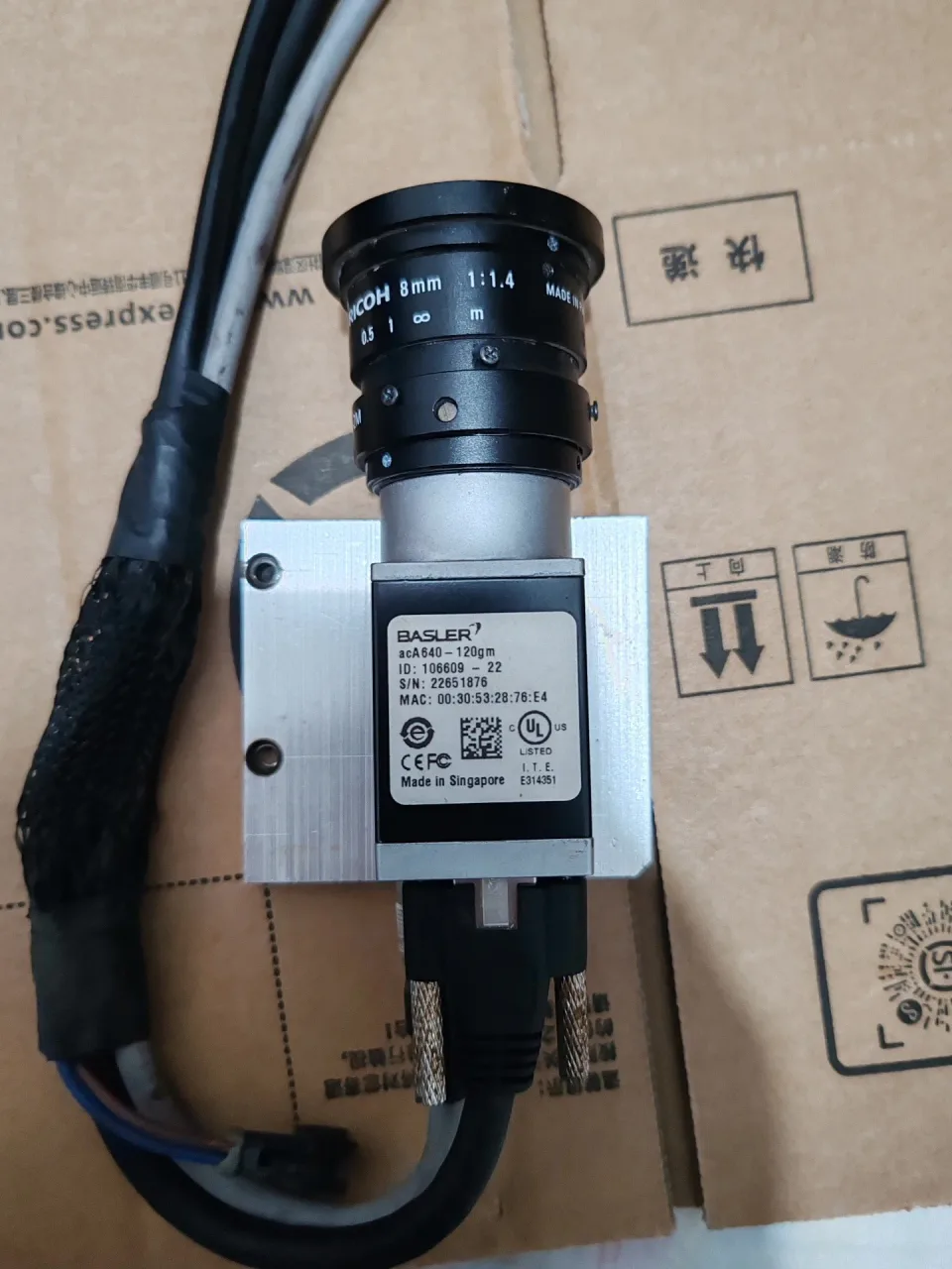 Basler + Ricoh Basler acA640-120gm + Ricoh FL-CC0814A-2M Industrial Automation Component product photo 1