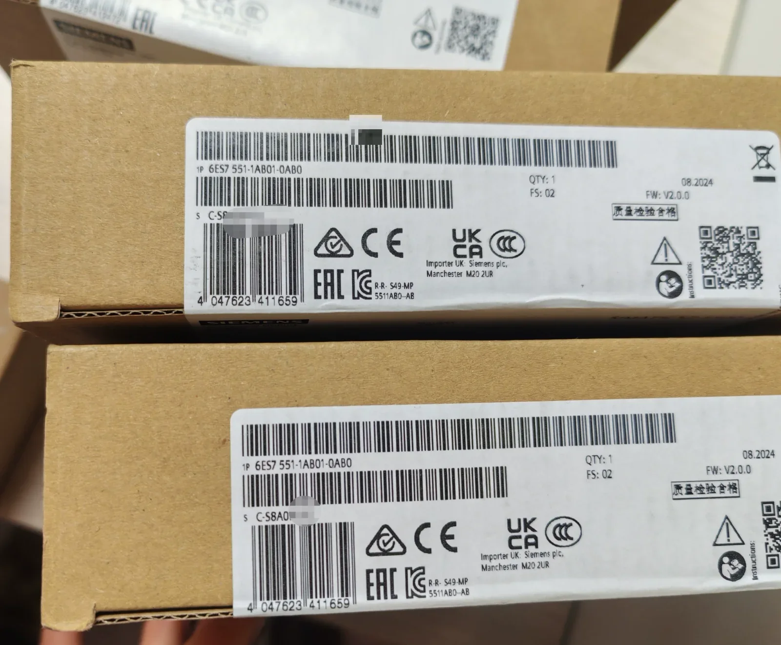 Siemens 6ES7 551-1AB01-0AB0 Industrial Automation Component — product photo 1 of 2