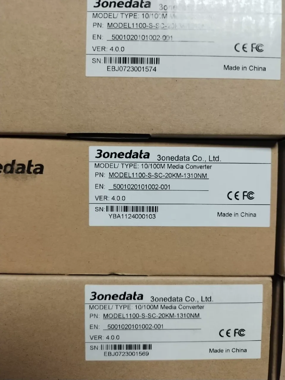 3onedata MODEL1100-S-SC-20KM-1310NM Industrial Automation Component product photo 1