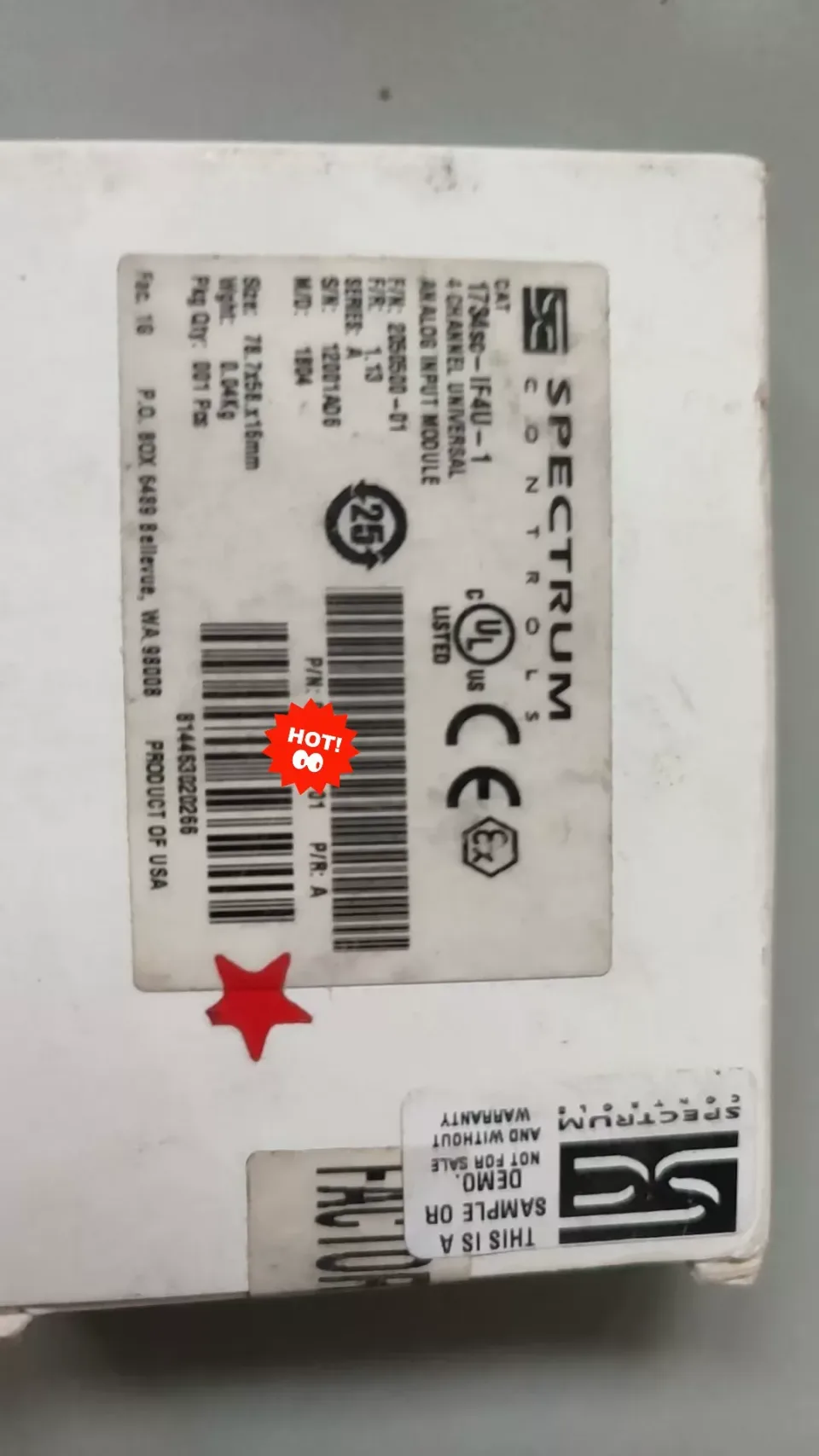 Unbranded Industrial 1734SC-IF4U-1 I/O Module product photo 1