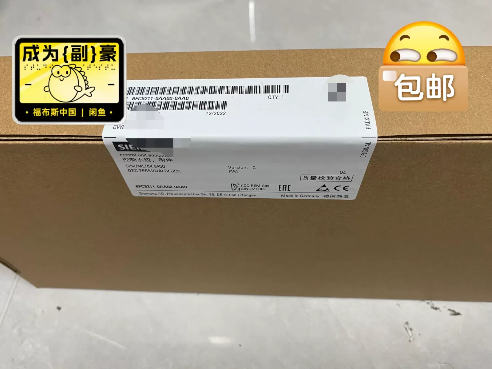 Siemens 6FC5211-0AA00-0AA0 Industrial Automation Component product photo 1