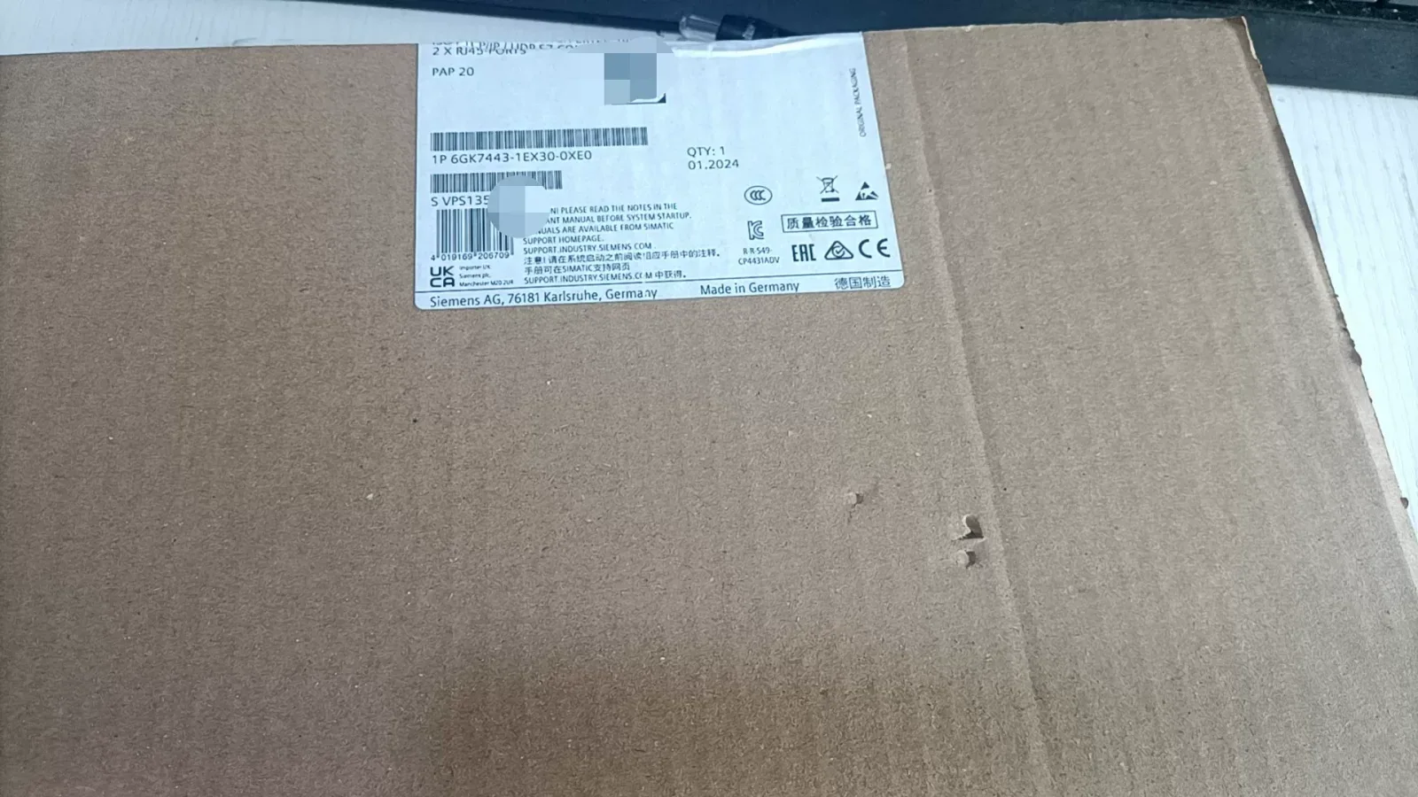 Siemens 6GK7443-1EX30-0XE0 Industrial Automation Component — product photo 1 of 6