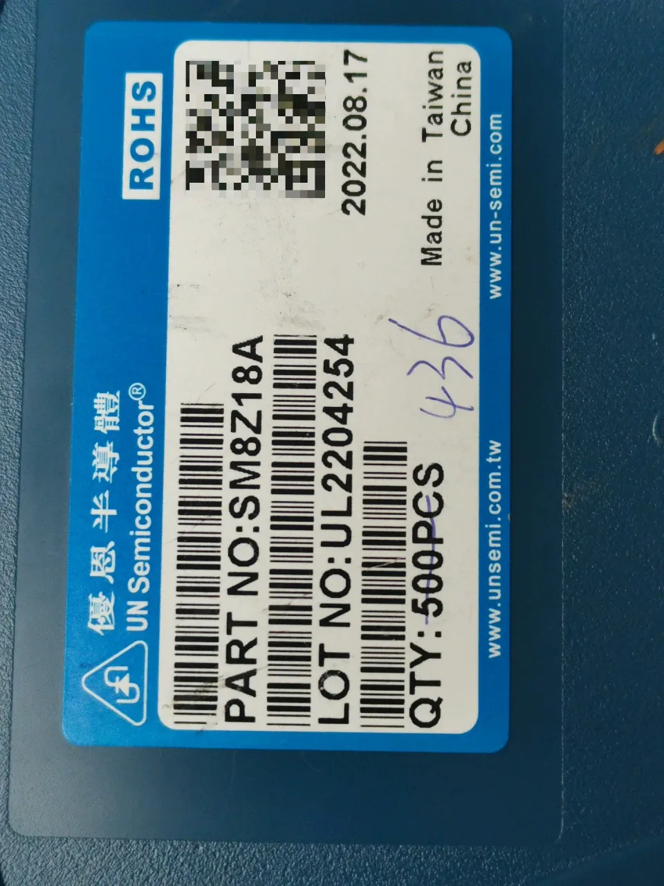 UN Semiconductor SM8Z18A Industrial Automation Component product photo 1