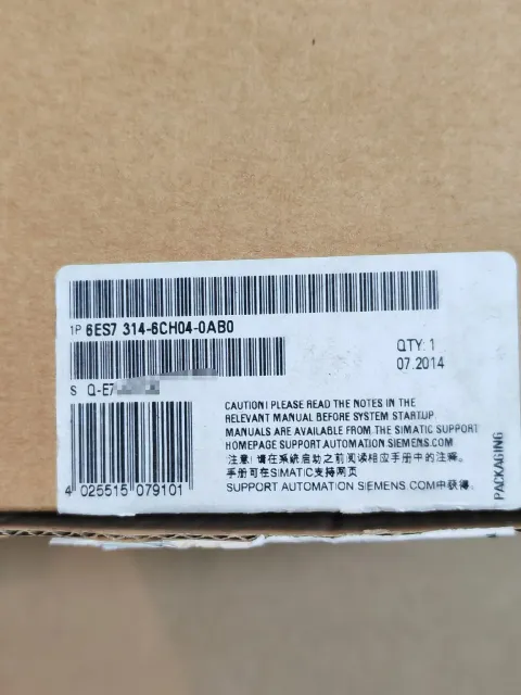 Siemens 6ES7314-6CH04-0AB0 PLC Module — product photo 5 of 5