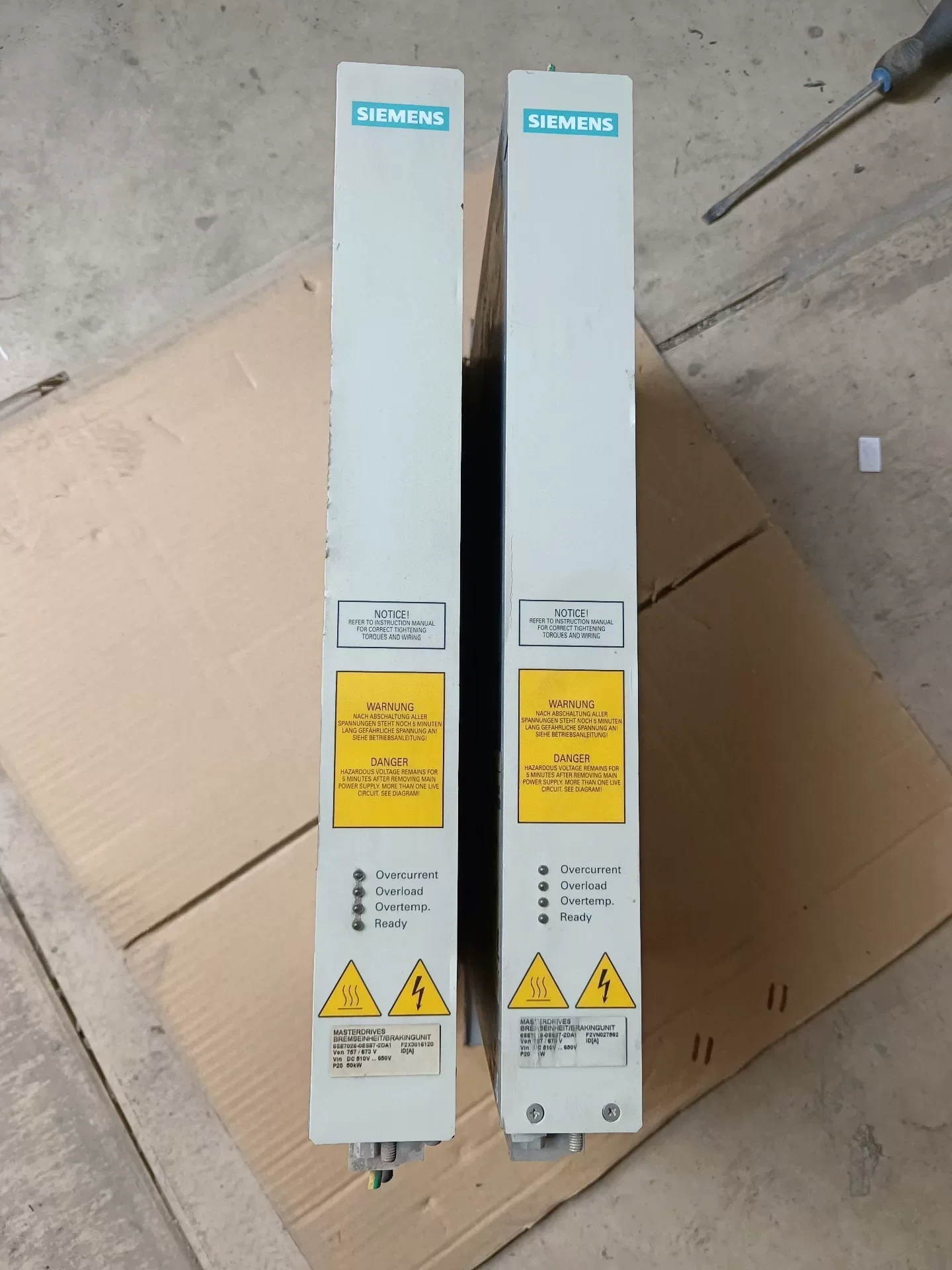 Siemens 6SE7028-0ES87-2DA1 / 6SE7018-0ES87-2DA1 Motor & Drive Component product photo 1