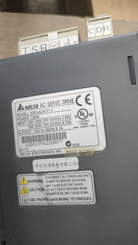 Delta ASD-A2-0721-M; ASD-A2-0721-F Motor & Drive Component product photo 7