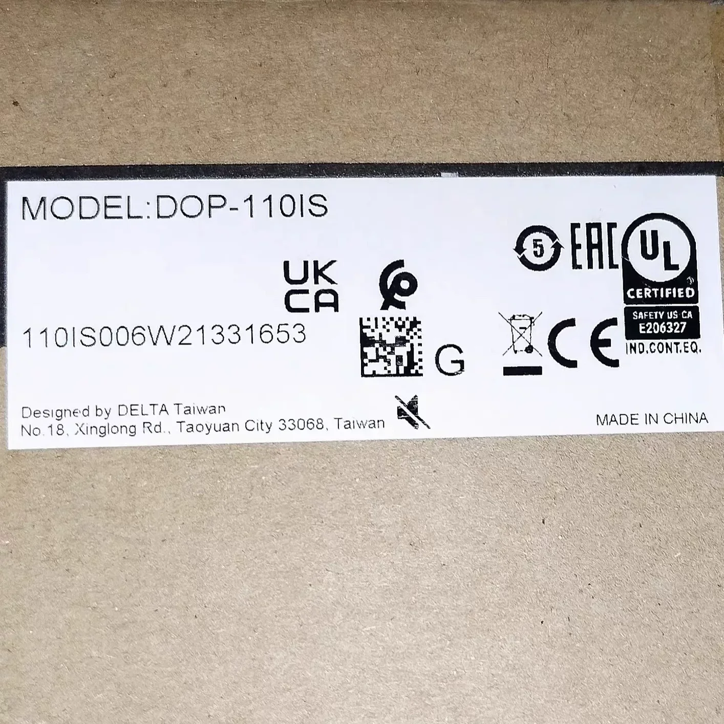Delta / 台达 DOP-110IS Industrial Automation Component product photo 1