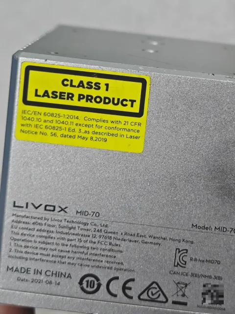 Livox MID-70 Industrial Sensor product photo 2