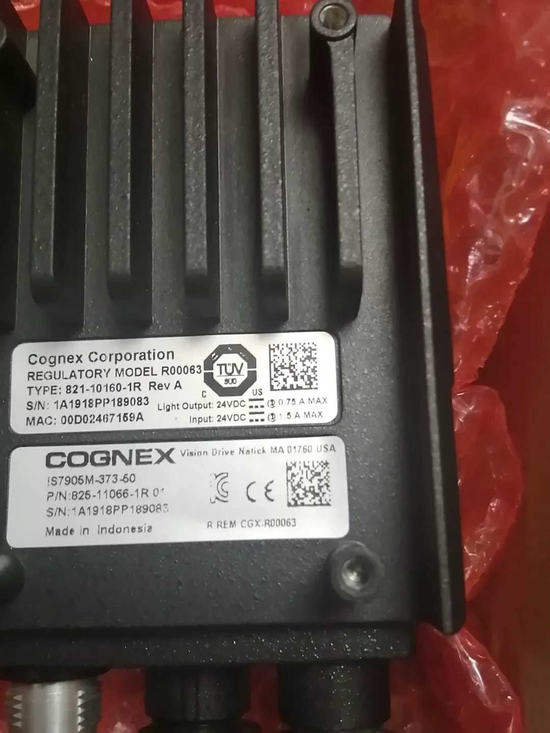 Cognex IS7905M-373-50 / P/N 825-11066-1R 01 Industrial Automation Component product photo 1