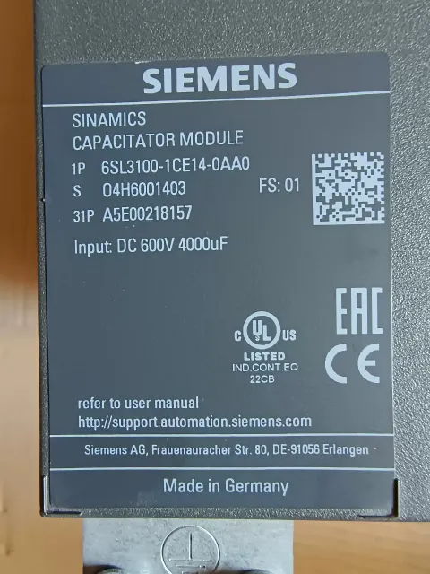 Siemens 6SL3100-1CE14-0AA0 Industrial Automation Component product photo 7