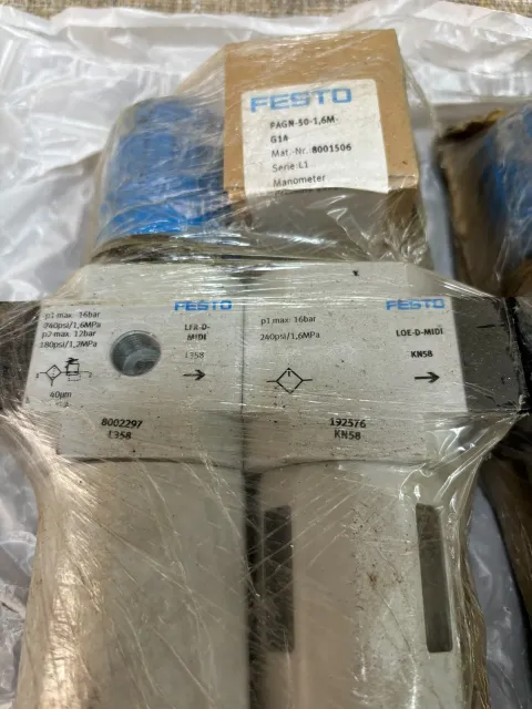 Festo LFR-D-MIDI; LOE-D-MIDI; PAGN-50-1,6M-G1/4 Industrial Automation Component product photo 3