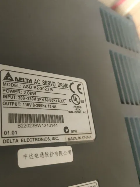 Delta ASD-B2-2023-B; ECMA-E21820PS Motor & Drive Component product photo 4