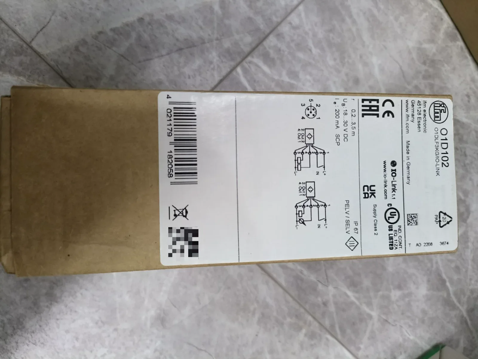 ifm electronic O1D102 Industrial Sensor product photo 1
