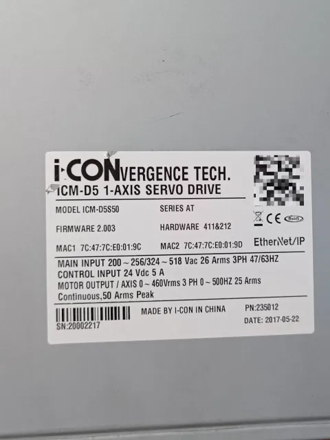 i-CONvergence Tech. ICM-D5S50 / PN 235012 Motor & Drive Component product photo 1