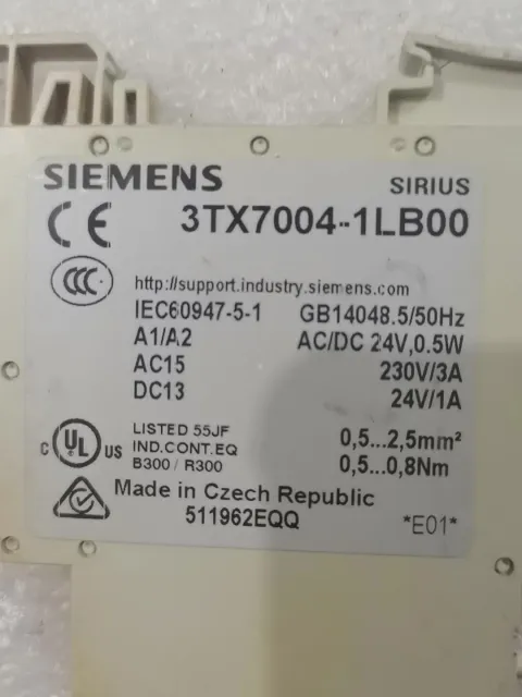 Siemens 3TX7004-1LB00 Industrial Relay product photo 5