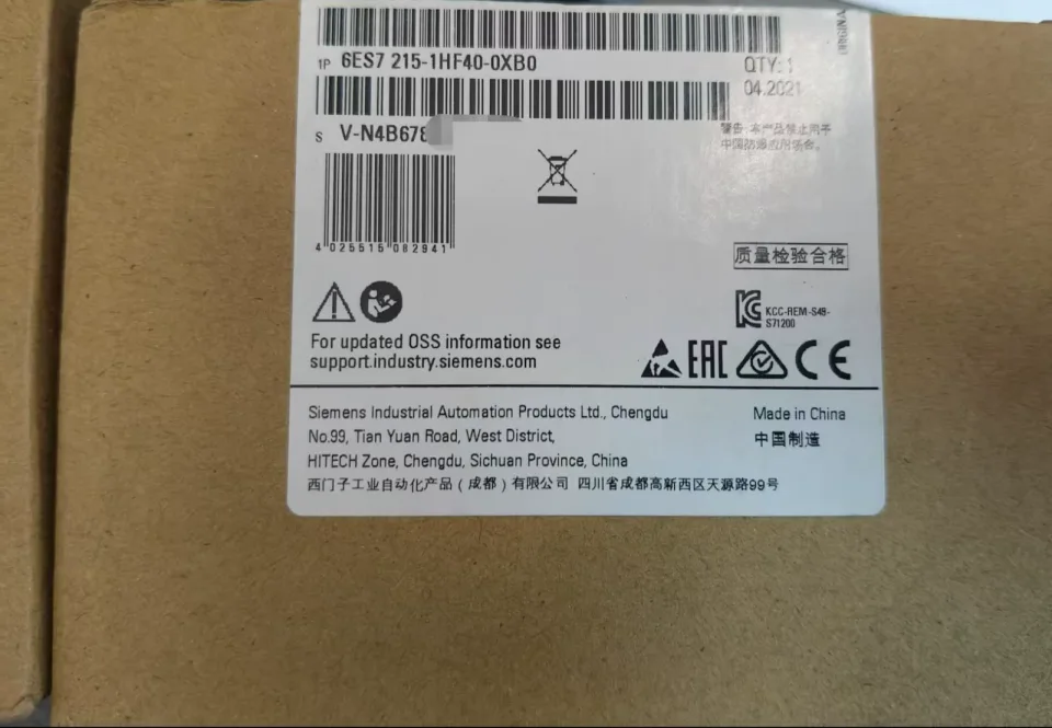 Siemens 6ES7 215-1HF40-0XB0 PLC Module product photo 1