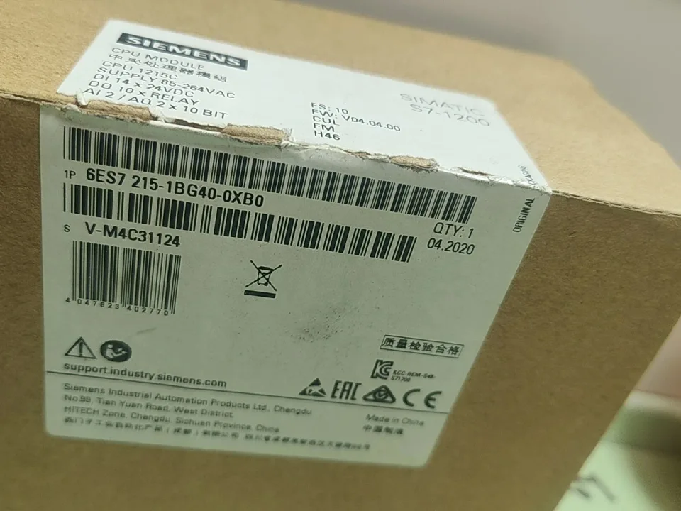 Siemens 6ES7215-1BG40-0XB0 PLC Module — product photo 1 of 8