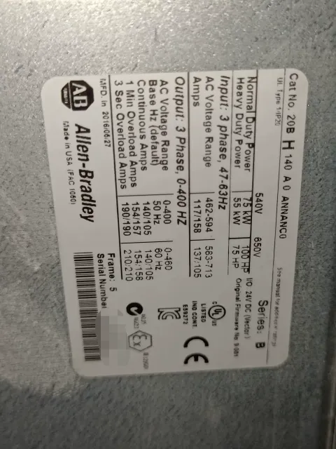 Allen-Bradley 20BH140A0ANNANC0 Motor & Drive Component product photo 2