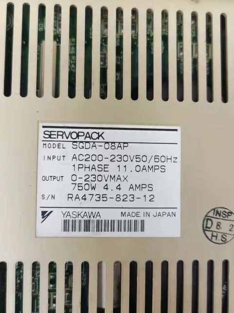 Yaskawa FND-X25H / SGDA-08AP / SGDA-04AP Motor & Drive Component product photo 7