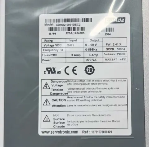 Servotronix CDHD2-0031DEC2 Motor & Drive Component product photo 1