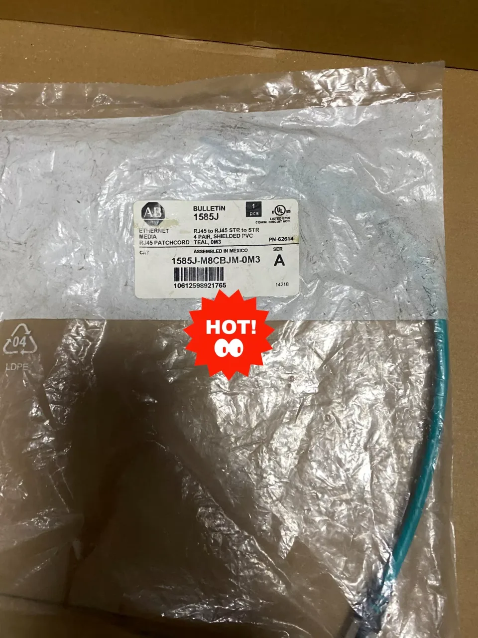 Allen-Bradley 1585J-M8CBJM-0M3 Series A Industrial Automation Component product photo 1